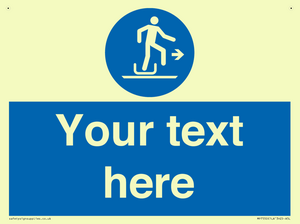 Custom Alighting from a toboggan to the right